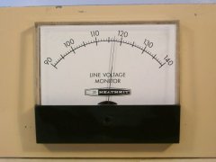 (image for) Heathkit IM-103 - LINE VOLTAGE METER - w/optional rack mount pan