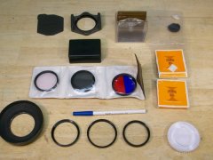 (image for) CAMERA ACCESSORIES - filters, Wide Angle 55mm hood, 62 adapters+