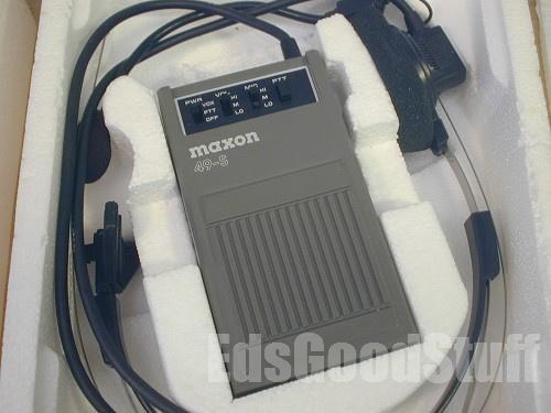 (image for) 2 Maxon 49-sa HANDS FREE COMMUNICATORS, fm 2 way radios - Click Image to Close