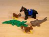 Lego - ANIMAL LOT - horse, alligator, shark, and TWO monkeys!