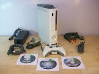 XBox 360 COMPLETE VIDEO GAME SYSTEM - w/3 games, controller, +++
