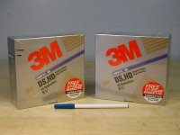 3M DS,HD - 5.25" DISKETTES - computer floppy discs, 11 new/boxed