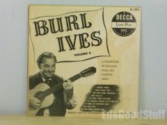 Vinyl record album BURL IVES- VOLUME 3 - 10" Decca 33 RPM