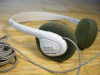 Sony MDR-009 - WALKMAN HEADPHONES - rare white, w/volume control