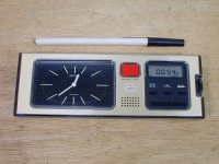 Seiko SP304f DIGITAL ANALOG ALARM CLOCK w/timer & stopwatch