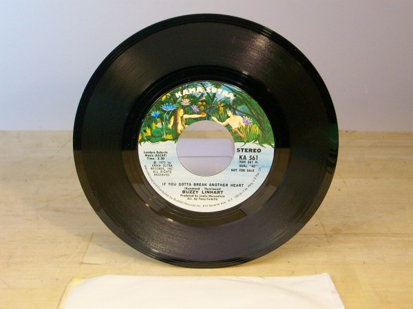 (image for) Vinyl 7" promo - BUZZY LINHART: IF YOU GOTTA BREAK ANOTHER HEART - Click Image to Close