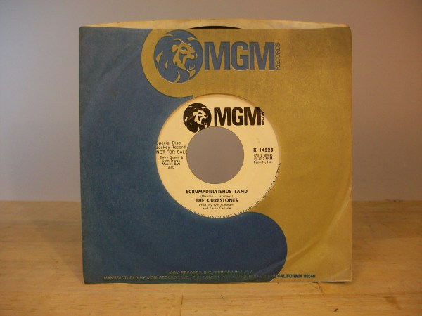 (image for) Vinyl 7" Promo - THE CURBSTONES: Scrumpdillyishus Land -1972 MGM - Click Image to Close