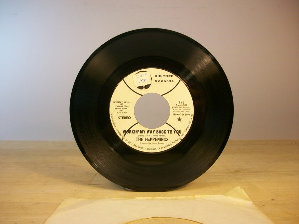 (image for) Vinyl 7" promo - THE HAPPENINGS : WORKIN MY WAY BACK TO YOU - - Click Image to Close