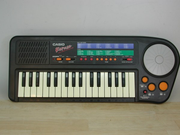 (image for) Casio 32 key keyboard - RAPMAN -RAP-1 w/voice effector, made in Japan - Click Image to Close