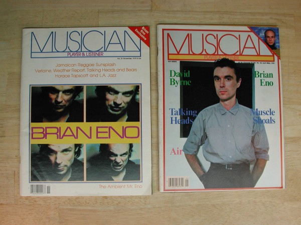 (image for) 1979 magazines - MUSICIAN PLAYER & LISTENER - Brian Eno, David Bryne - Click Image to Close