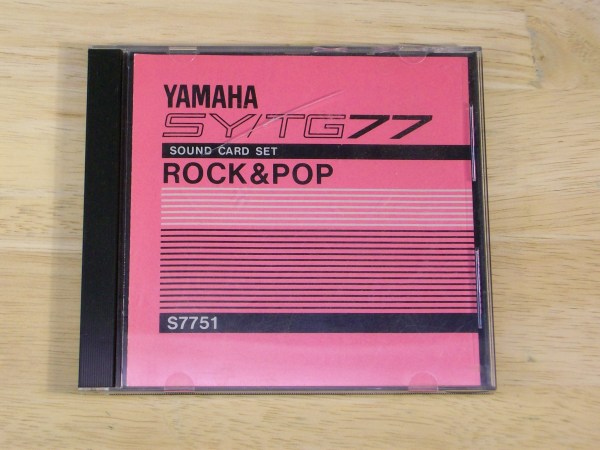 (image for) Yamaha SY TG77 - W7751 D7751-01 - ROM CARDS, Rock & Pop - Click Image to Close