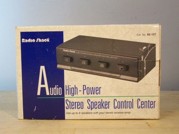 (image for) Radio Shack Cat. No. 40-137 - HIGH POWER STEREO SPEAKER SELECTOR - Click Image to Close