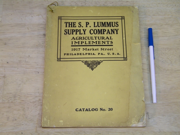 (image for) Old S.P. LUMMUS SUPPLY COMPANY CATALOG, Agricultural Implements - Click Image to Close